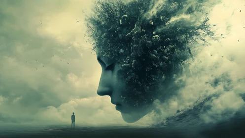 Stormborn mind drifts above a lone wanderer’s horizon