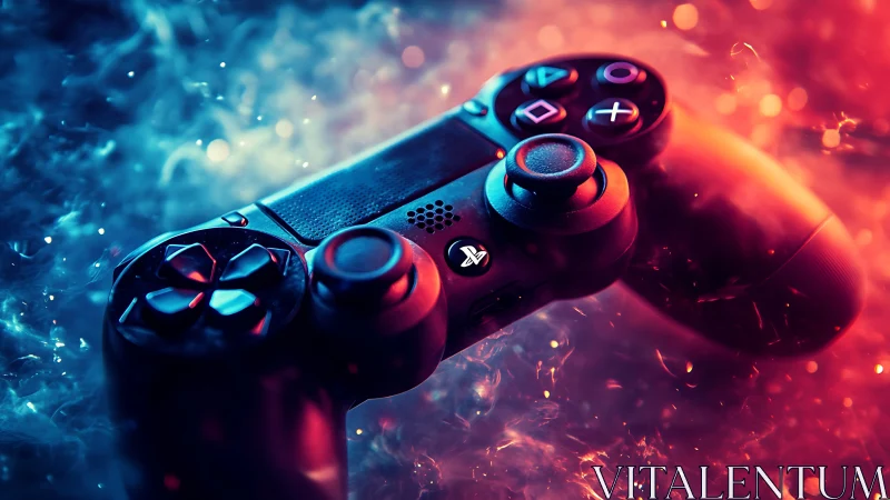 Game night sparks with glowing controller energy.