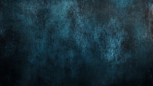 Moody teal grunge texture evokes depth and quiet tension