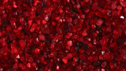 Ruby sugar pebbles shimmer like a candied gemstone field