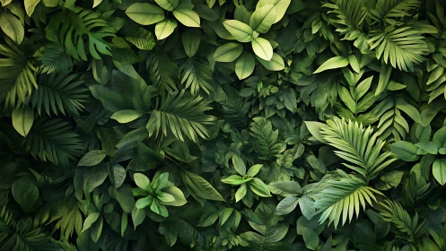 Lush layered jungle leaves inviting quiet green escape.