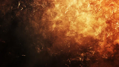 Fiery Abstract Texture with Grunge Effects and Warm Tones.