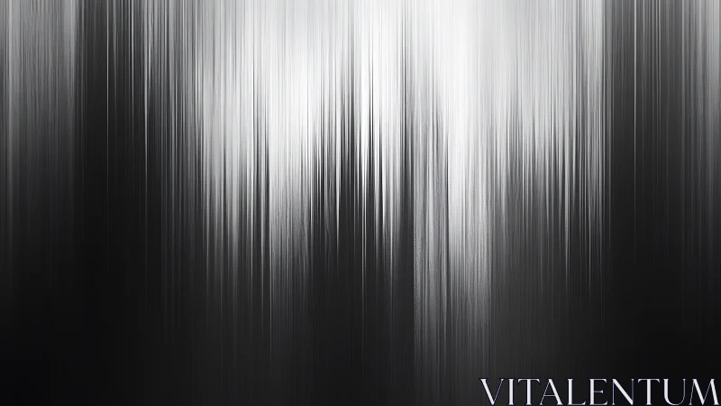 Monochrome vertical light streaks descend over dark gradient