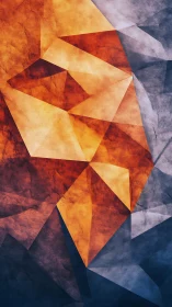 Geometric polyhedral abstraction with warm–cool fractured planes.