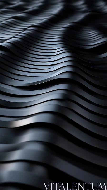 Midnight metal waves undulate across a sculpted horizon.