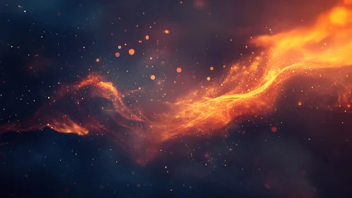 Luminous Stream Dances Through the Cosmic Dark