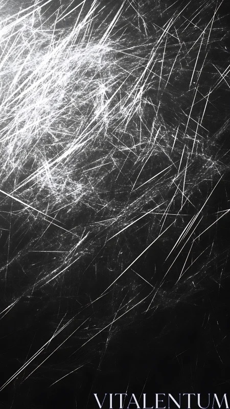 Shattered starlight trails carve silver comets through shadowed void.