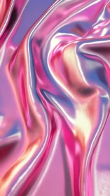 Glimmering pink satin waves in dreamy pastel light.