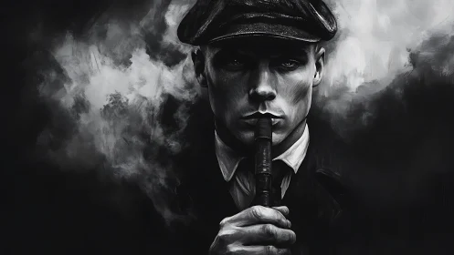 Moody noir portrait welcomes a quiet, powerful moment