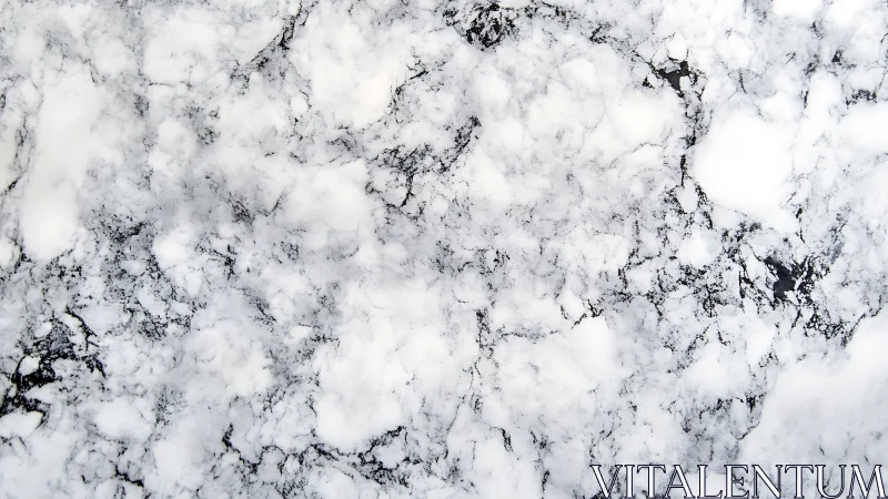 White marble surface with intricate gray veining pattern.