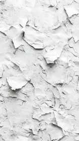 Weathered plaster peels into sculpted paperlike fragments.