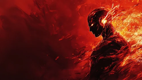 Ember sprint sentinel carved from wildfire lightning storms.