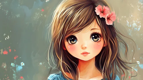 Wide-eyed daydreamer studies the world through painted starlight