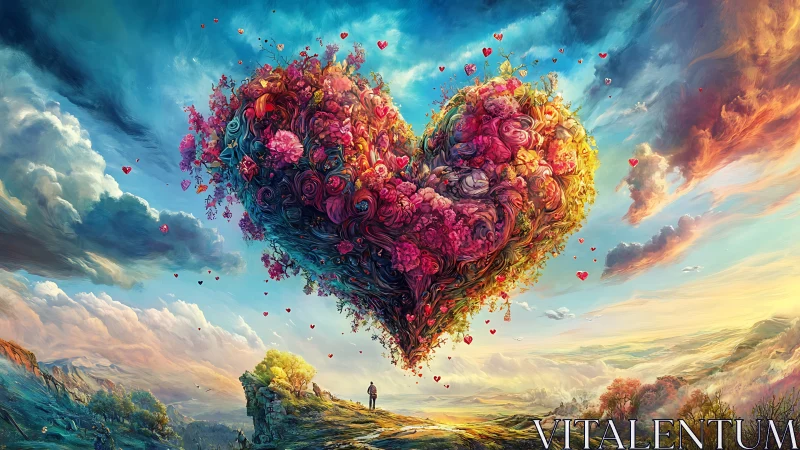 Blooming Heart in Sky: A Magnificent Floating Garden