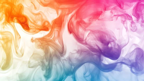 Colorful swirling smoke curls into a luminous abstract nebula.
