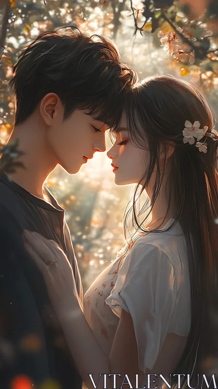 Golden Hour Romance Unfolding.