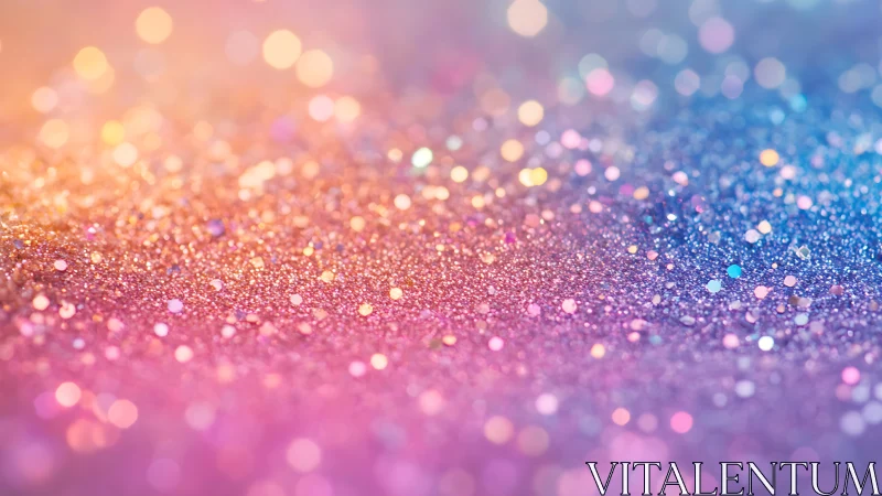 Soft rainbow glitter field shimmering in gentle light.