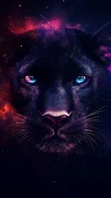 Mystical Feline Wonder: A Lion's Soul Ablaze.