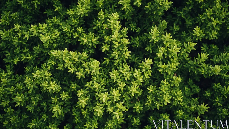 Dense green foliage fills the frame in top-down view