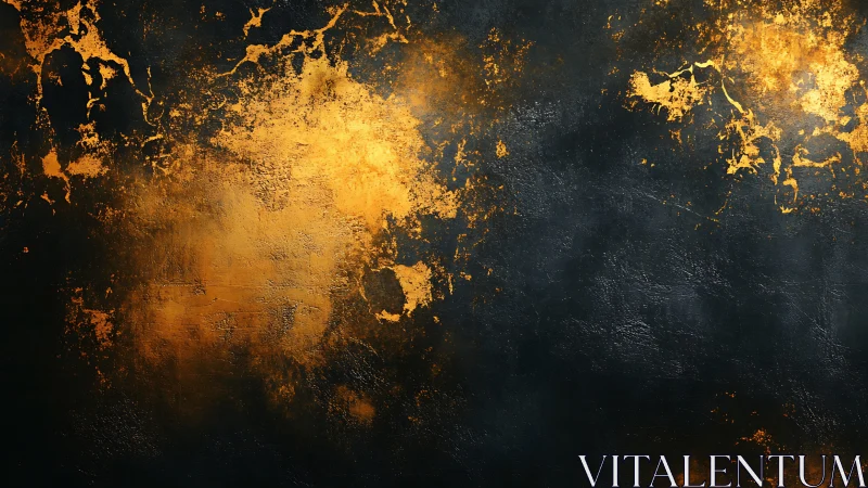 Gold textured abstract on dark background with rich contrast