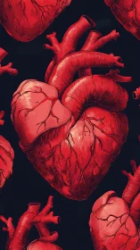 Anatomical Heart Rendering with Detailed Vascular Network and Systemic Circulation