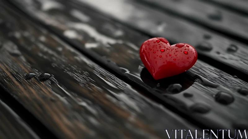 Crimson Heart Form With Hydrophobic Microstructure.