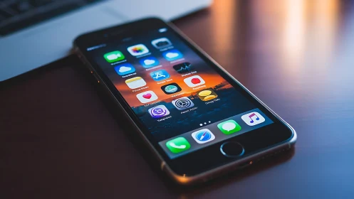 Pocket Universe: Mobile Device Glows with Infinite Digital Possibilities.