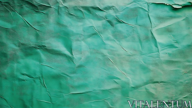 Turquoise creased surface ripples like a quiet painted sea.