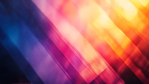 Vibrant Abstract Diagonal Light Streaks in Warm and Cool Tones.