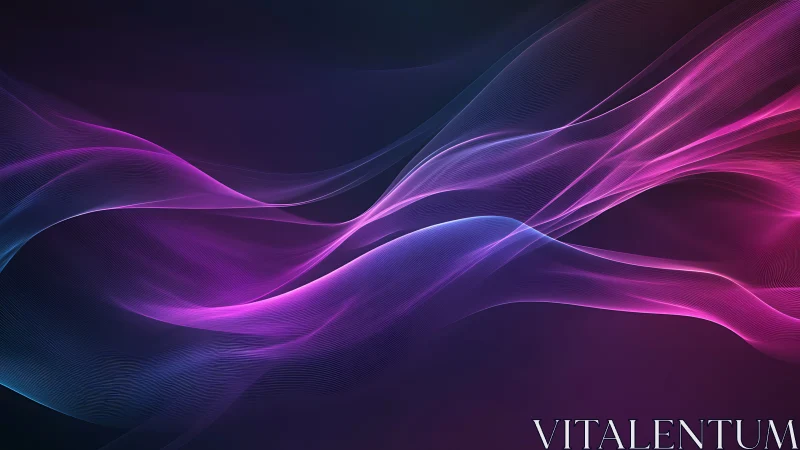 Spectral wavefront interference in luminous magenta ribbons.