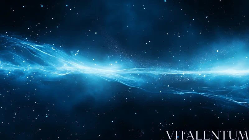 Starlit quantum river streaming through a silent cosmos.