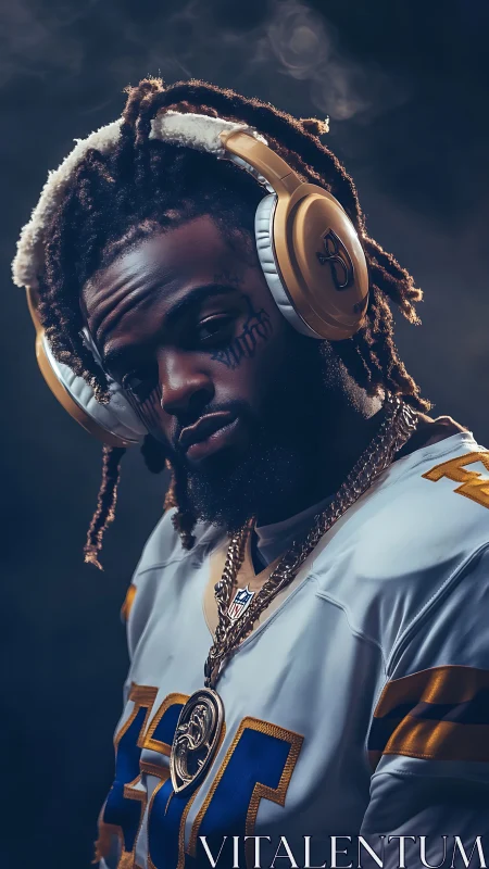 Confident music lover stands strong in bold game day style