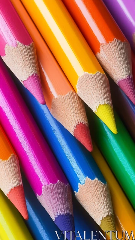 Color rebel pencils stacked in a bright, sharpened chorus.