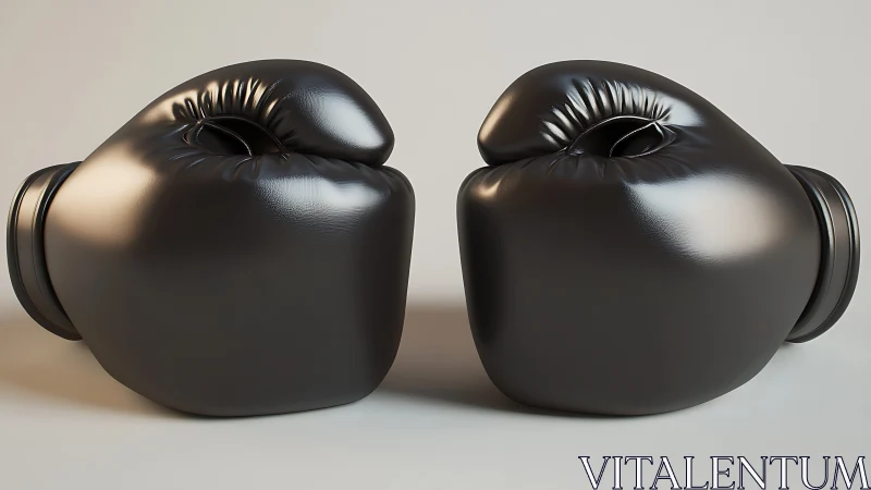 Professional Boxing Gloves: Symmetrical Photorealistic Render with Precise Material Definition.