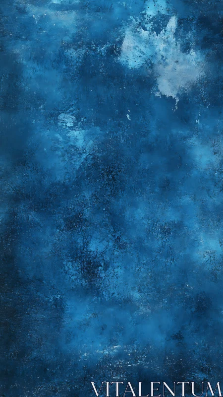 Deep blue textured abstract wall with subtle light bloom.
