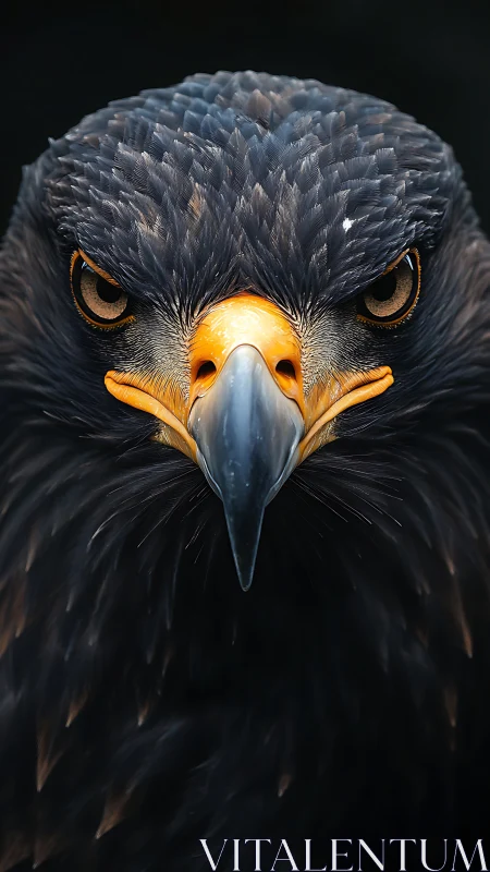 Golden eagle portrait shows intense gaze and sharp detail