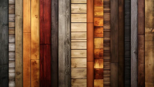 Vertical timber planks align in multitone, high-detail composition