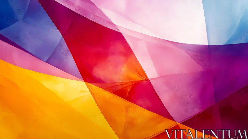 Vibrant Abstract Geometric Shapes in Bold Modern Art Style.