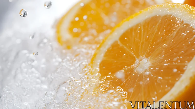 Macro optical study of citrus slice in turbulent effervescence.