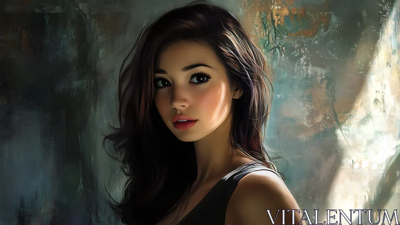 Soft light lingers around a thoughtful woman’s gentle gaze