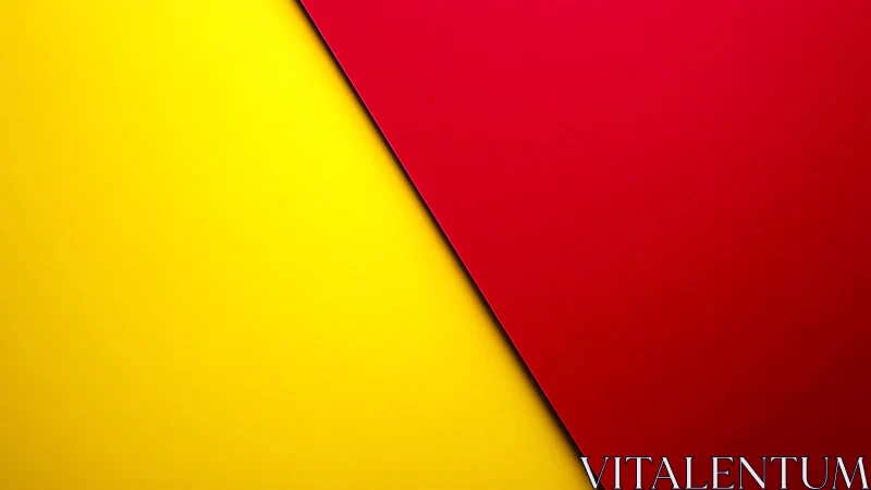 Color blocks lean into a sharp diagonal dance of warmth