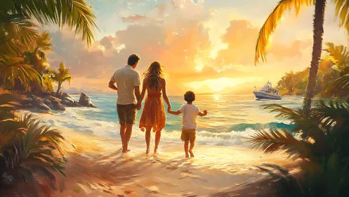 Golden Hour Family Adventure Unfolds Across Tropical Paradise