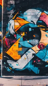 Color-splashed city wall alive with bold urban shapes.