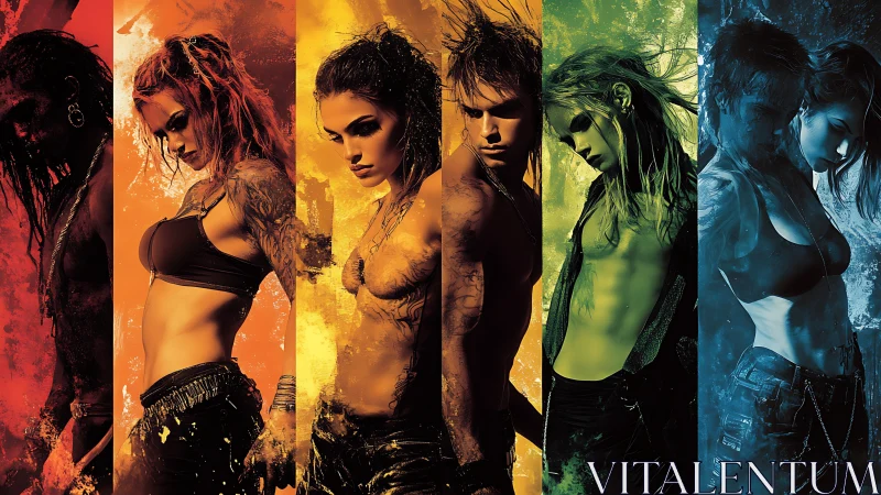 Elemental rebels ignite the spectrum with painted firestorms.