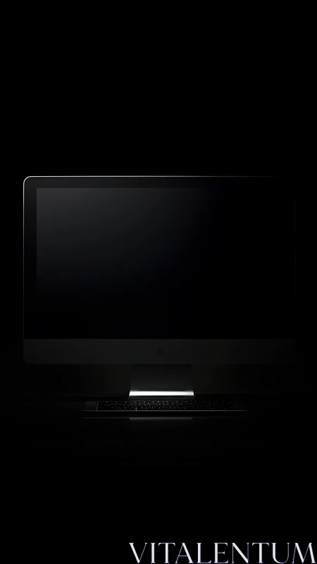 Midnight workstation waits in silence for the next bright idea.