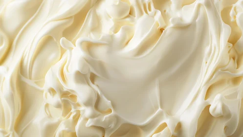 Close-up of Creamy Whipped Texture in Soft Neutral Tones.