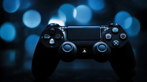 PlayStation 4 DualShock Controller with Bokeh Backdrop