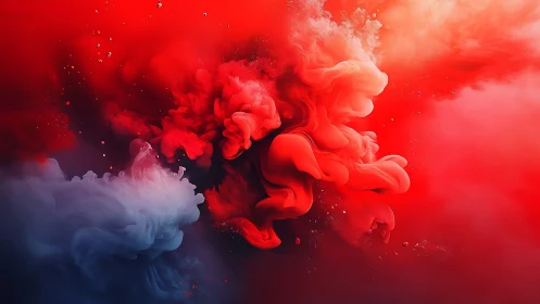 Chromatic fluid plumes in high-contrast volumetric diffusion.