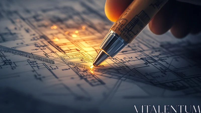 Architect's Golden Vision: Designing the Future with Precision.