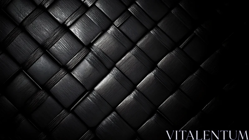 Black woven surface with directional gloss highlights